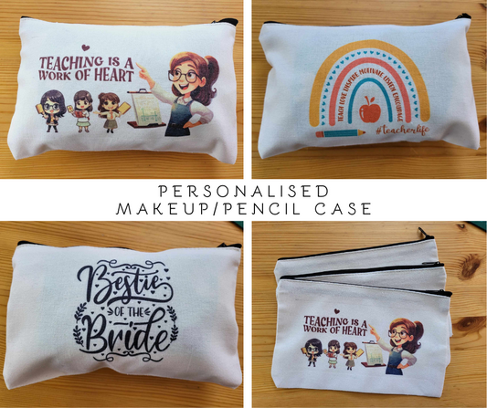 Personalised Makeup Bag, Pencil Case